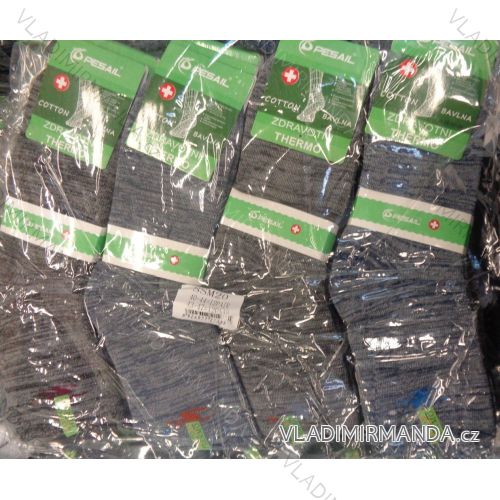 Ponožky teplé zdravotné thermo bavlnené pánske (40-47) PESAIL SSM20