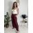 Nohavice dlhé elegantní dámske JITKA (S/M/L ONE SIZE) TALIANSKA MÓDA IM426070