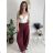 Nohavice dlhé elegantní dámske JITKA (S/M/L ONE SIZE) TALIANSKA MÓDA IM426070