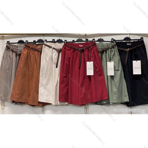 Kraťasy s opaskom dámske nadrozmer (46/48/50 ONE SIZE) TALIANSKA MÓDA IMC26211