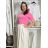 Tričko krátky rukáv dámske NELA (S/M/L ONE SIZE) TALIANSKA MÓDA IMD26037/DUR S/M/L fialová