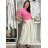 Tričko krátky rukáv dámske NELA (S/M/L ONE SIZE) TALIANSKA MÓDA IMD26037/DUR S/M/L fialová
