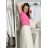 Tričko krátky rukáv dámske NELA (S/M/L ONE SIZE) TALIANSKA MÓDA IMD26037/DUR S/M/L fialová