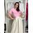 Tričko krátky rukáv dámske NELA (S/M/L ONE SIZE) TALIANSKA MÓDA IMD26037/DUR S/M/L fialová