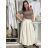 Tričko krátky rukáv dámske NELA (S/M/L ONE SIZE) TALIANSKA MÓDA IMD26045/DUR S/M/L béžová