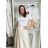 Tričko krátky rukáv dámske NELA (S/M/L ONE SIZE) TALIANSKA MÓDA IMD26045/DUR S/M/L béžová
