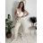 Tepláky/Kalhoty elegantné oversize dlhé dámske (S/M/L ONE SIZE) TALIANSKA MÓDA IMD26003/DUR vínová S/M/L