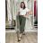 Nohavice volnočasové dámske ZITA (S/M/L ONE SIZE) TALIANSKA MÓDA IMSM26001239/DUR S/M/L zelená khaki