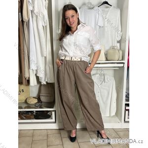 Nohavice dlhé s páskem dámske (S/M/L ONE SIZE) TALIANSKA MÓDA IMWBG2601362