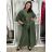 Komplet elegantní Tunika oversize krátky rukáv a kalhoty dámske AMI (S/M/L ONE SIZE) TALIANSKA MÓDA IMM267304