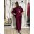 Komplet elegantní Tunika oversize krátky rukáv a kalhoty dámske AMI (S/M/L ONE SIZE) TALIANSKA MÓDA IMM267304