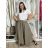 Nohavice lněné letní dlouhé dámske (S/M/L ONE SIZE) TALIANSKA MÓDA IMSM26001240/DUR S/M/L hnedá