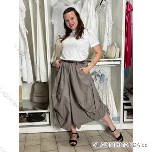 Nohavice oversize s páskem dámske (S/M/L ONE SIZE) TALIANSKA MÓDA IMSM265052/DUR