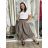 Nohavice oversize s páskem dámske (S/M/L ONE SIZE) TALIANSKA MÓDA IMSM265052/DUR S/M/L hnedá