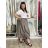 Nohavice oversize s páskem dámske (S/M/L ONE SIZE) TALIANSKA MÓDA IMSM265052/DUR S/M/L hnedá