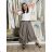 Nohavice oversize s páskem dámske (S/M/L ONE SIZE) TALIANSKA MÓDA IMSM265052/DUR S/M/L hnedá