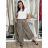 Nohavice letní oversize dámske (S/M/L ONE SIZE) TALIANSKA MÓDA IMSM265053/DUR S/M/L hnedá