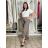 Nohavice letní oversize dámske (S/M/L ONE SIZE) TALIANSKA MÓDA IMSM265053/DUR S/M/L hnedá