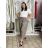 Nohavice letní s páskem dámske (S/M/L ONE SIZE) TALIANSKA MÓDA IMSM265054/DUR S/M/L hnedá