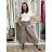 Nohavice letní s páskem dámske (S/M/L ONE SIZE) TALIANSKA MÓDA IMSM265054/DUR S/M/L hnedá