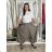 Nohavice letní oversize dámske (S/M/L ONE SIZE) TALIANSKA MÓDA IMSM265055/DUR S/M/L hnedá