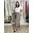 Nohavice letní oversize dámske (S/M/L ONE SIZE) TALIANSKA MÓDA IMSM265055/DUR S/M/L hnedá