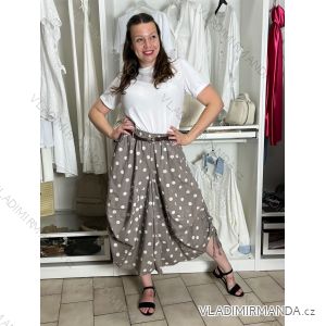 Nohavice puntíkaté s páskem dámske (S/M/L ONE SIZE) TALIANSKA MÓDA IMSM265057/DUR