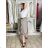 Nohavice puntíkaté s páskem dámske (S/M/L ONE SIZE) TALIANSKA MÓDA IMSM265057/DUR S/M/L hnedá