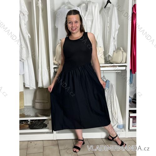 Šaty dlhé letné na ramienka dámske (S/M/L ONE SIZE) TALIANSKA MÓDA IMD2608457