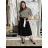 Sukňa dlhá dámska (S/M/L ONE SIZE) TALIANSKA MÓDA IM426234145/DUR S/M/L čierna