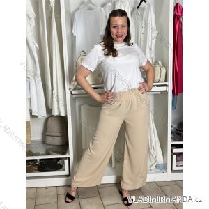 Nohavice letné dlhé dámske (S/M/L/XL ONE SIZE) TALIANSKA MÓDA IMD24004/DR
