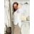 Košeľa predĺžená 3/4 dlhý rukáv dámska (S/M/L ONE SIZE) TALIANSKA MÓDA IM424848/DUR S/M/L biela