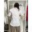 Košeľa predĺžená 3/4 dlhý rukáv dámska (S/M/L ONE SIZE) TALIANSKA MÓDA IM424848/DUR S/M/L biela