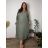 Letní komplet šaty letní a cardigan dámské nadrozměr (48/50/52ONE SIZE) TALIANSKA MÓDA  IMSM26232535/DUR  béžová