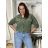 Bunda lehká oversize dlhý rukáv dámska WIVI (S/M/L /XL ONE SIZE) TALIANSKA MÓDA IMWBG260001