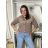Bunda lehká oversize dlhý rukáv dámska WIVI (S/M/L /XL ONE SIZE) TALIANSKA MÓDA IMWBG260001/DUR S/M/L biela