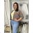 Bunda lehká oversize dlhý rukáv dámska WIVI (S/M/L /XL ONE SIZE) TALIANSKA MÓDA IMWBG260001/DUR S/M/L biela