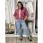 Bunda lehká oversize dlhý rukáv dámska WIVI (S/M/L /XL ONE SIZE) TALIANSKA MÓDA IMWBG260001/DUR S/M/L biela