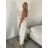 Nohavice letní s opaskom dámske (S/M/L ONE SIZE) TALIANSKA MÓDA IM4260013564/DUR sv. béžová S/M/L
