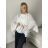 Tunika elegantní dlouhý rukáv dámska (S/M/L ONE SIZE) TALIANSKA MODA IMSM26000333