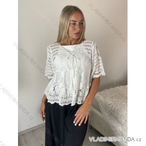 Tunika letní 3/4 rukáv dámska (S/M/L ONE SIZE) TALIANSKA MODA IMSM26000334/DUR