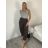 Nohavice letní s opaskom dámske ROMI (S/M/L ONE SIZE) TALIANSKA MÓDA IM4260013565/DUR S/M/L čierna