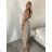 Nohavice letní s opaskom dámske ROMI (S/M/L ONE SIZE) TALIANSKA MÓDA IM4260013565/DUR S/M/L čierna
