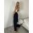 Nohavice dlhé letné dámske (S/M ONE SIZE) TALIANSKA MÓDA IMM23M7055/DUR S/M čierna