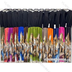Šaty dlhé voľnočasové bez rukávov dámske (S/M/L ONE SIZE) TALIANSKA MÓDA IMC26221