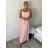 Šaty dlhé letné na ramienka dámske (S/M ONE SIZE) TALIANSKA MÓDA IMD23472