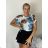 Blúzka icecool krátky rukáv dámska (S/M/L ONE SIZE) TALIANSKA MÓDA IMM25M7549/DUR S/M/L ružová