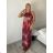 Šaty dlhé bez rukávov letné icecool dámske (S/M/L ONE SIZE) TALIANSKA MÓDA IMM22M2942-21/DUR S/M/L červená