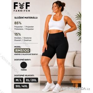 Šortky krátke cyklistické dámske nadrozmer (M/L - XL/2XL - 3XL/4XL) FANNIFEN FNF26RM5100