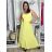Šaty dlhé letné na ramienka dámske NATALI  (S/M ONE SIZE) TALIANSKA MÓDA IMM2658098/DUR S/M/L růžová tmavá